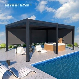 Boblebadspergola i aluminium